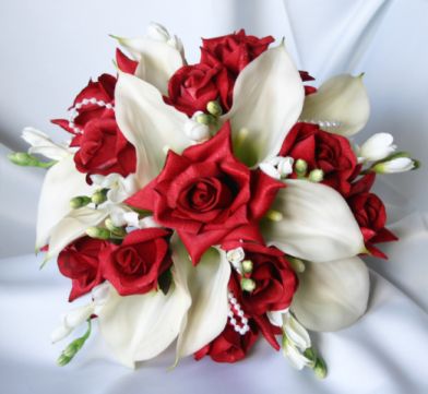 Red and white Roses Arrangement