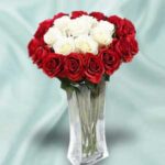 Red and white Roses Arrangement