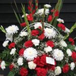 Red and white Roses Arrangement