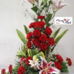 Lily and cardnation Arrangement
