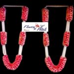 Pink Rose Petals With Pearl Garlands