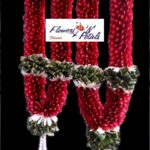 Red Rose Petals With Pearl & Gerbera Garlands