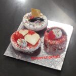3 Pcs Red velvet Pestry