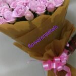 50 Pink Bunch With 2 Layer Brown Paper Packaging