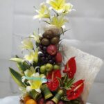 Flower Arrangement with Fresh Fruit