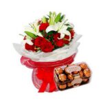 Exotic Flowers Bunch + Chocolates
