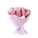 Pink Roses In a Bunch