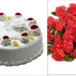 Pineapple Cake and flowers