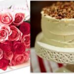 Vanilla Cake with Roses