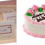 Vanilla Cake with greeting card