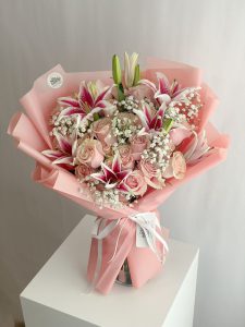 Pink Oriental Lily Bouquet